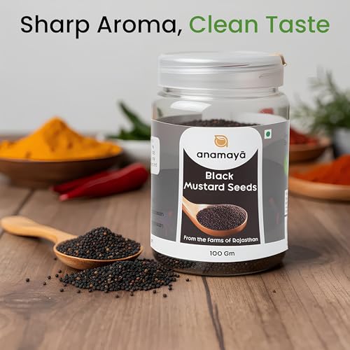 Image of Anamaya Whole Spices family (Black Mustard Seeds)