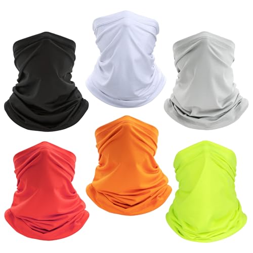 Image of Fivali 4 Pack Neck Gaiter Breathable Bandana Mask for Outdoor Protection