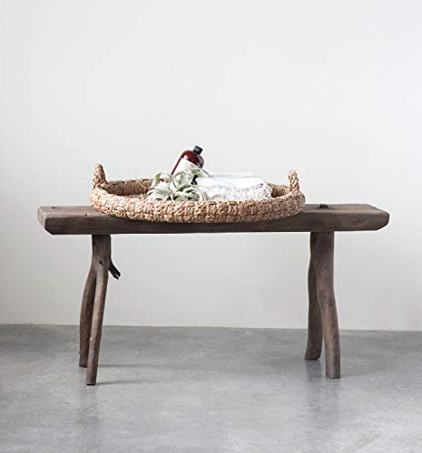 Creative Co-Op Round Braided Bankuan Tray with Handles by Creative Co-Op - Image 6