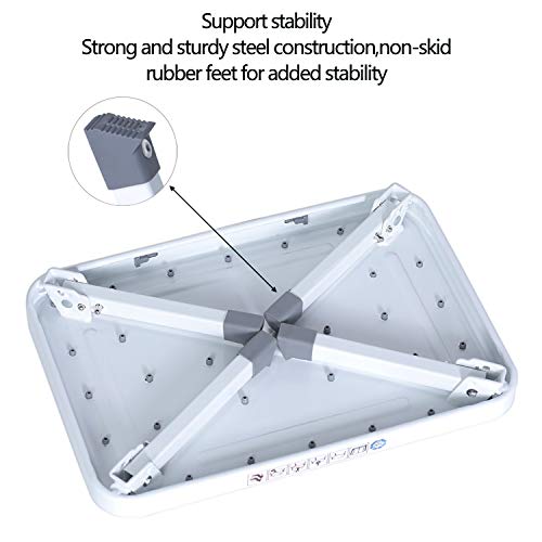 Sattiyrch Step Stool for Adult,Portable Folding Metal Small One Step Stool with Non Slip Platform,6.8