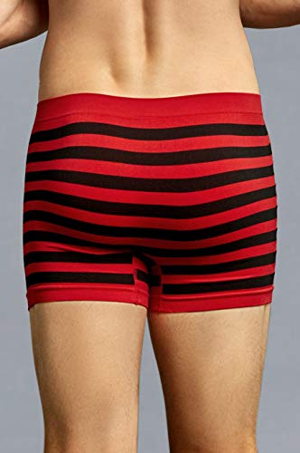 Knocker 6 Men's Seamless Boxer Briefs Underwear-Full Stripes4