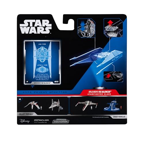 Star Wars Jazwares Micro Galaxy Squadron TIE Schalldämpfer – 12,7 cm Fahrzeug mit 2,5 cm Mikro-Figuren-Zubehör