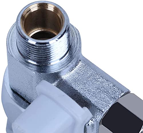 Yuhx Feed Water Adapter 3/8" X 1/4" Or 3/8" Add-A-Tee, 1/2 X 1/4 Or 3/8 Water Line Splitter,1/4 Push To Connect Not Fit Thread Or Braided Hose #TOP6