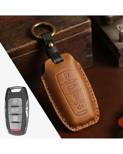 Housse clé Haval Hover H6 protection antichoc et fixation murale type B marron - 2