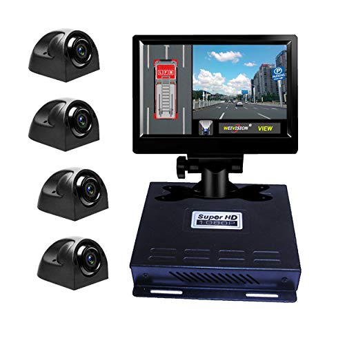 Weivision 1080p fhd dvr���j�^�[�A7�C���`�̉�ʕ����A4�o�b�N�A�b�v�t�����g�p���h��/�o�X/�g���b�N/�g���[���[/rv/�L�����s���O�J�[ (7�C���`�̃v���[���[������LVDS)