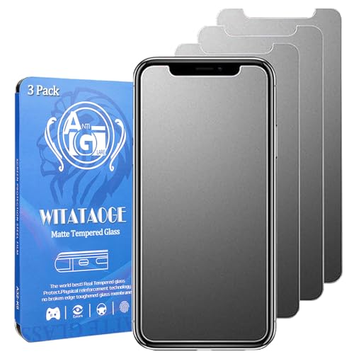 WITATAOGE 3 Pack Matte Screen Protector for iPhone 14/13 / 13 Pro Matte Tempered Glass Anti-Fingerprints Anti-Glare Anti-Scratch 9H Hardness Film for iPhone 13 Pro/13/14 6.1