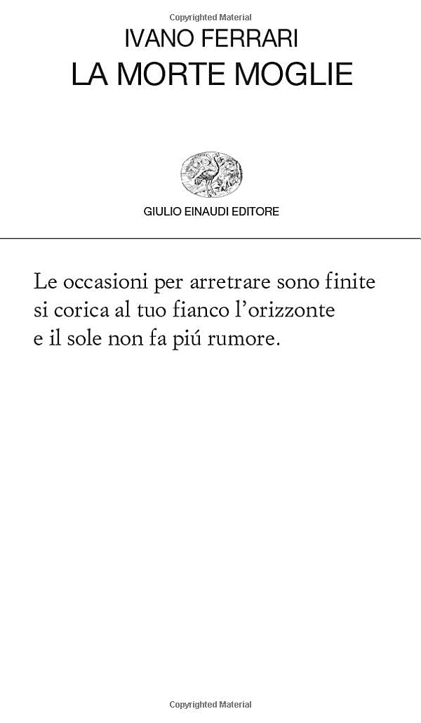 La morte moglie (Collezione di poesia)