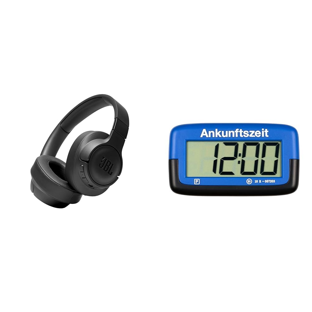 JBL Tune 760 NC – Bluetooth Over-Ear Kopfhörer in Schwarz mit aktivem Noise-Cancelling & Needit elektronische Parkscheibe Park Micro I automatische Parkscheibe