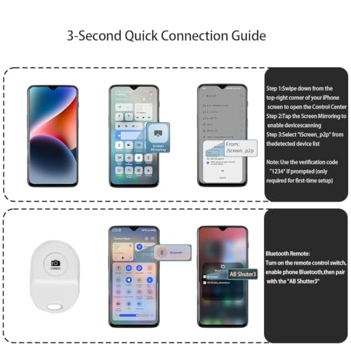 Image of Upgraded 2026 Phone Vlog Selfie Monitor Screen, Portable Back Camera Monitor with Magnetic Connection, Low Latency for Selfie Vlog Live Stream, Compatible with iPhone & Android, White