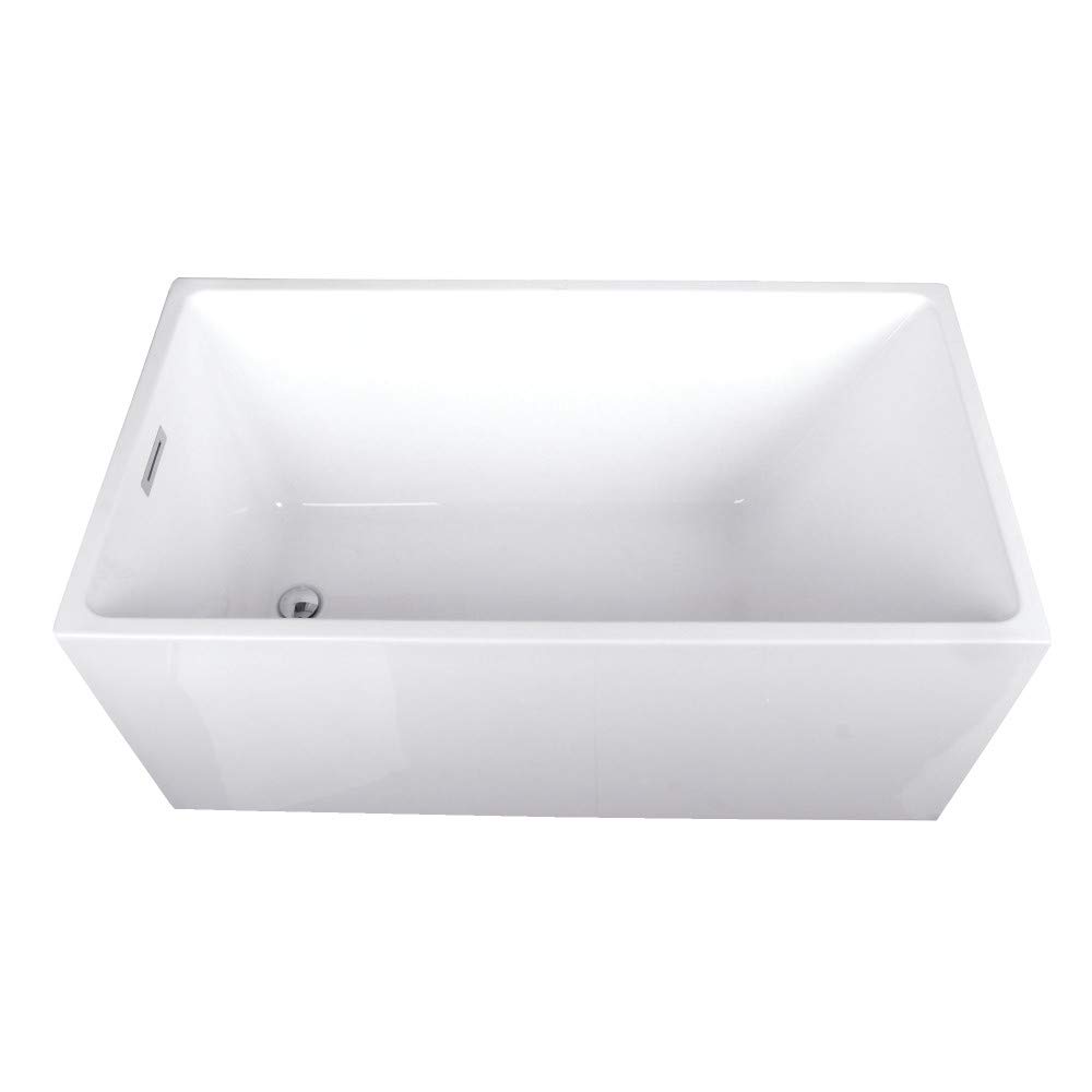 Kingston VTSQ512823 Double Ended Freestanding Tub, Glossy White
