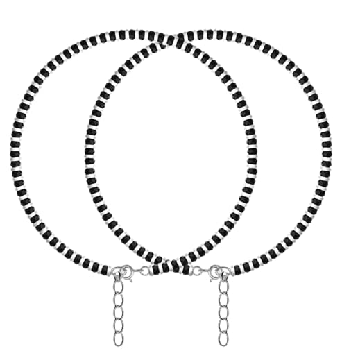 See full amazon price history chart for Jewelquick 925 Exclusive Nazariya Payal (Anklet) with Black & Silver Beads (Crystal) For Girls and Women - 2 PCs - 12 Gram Jewelquick 925 Exclusive Nazariya Payal (Anklet) with Black & Silver Beads (Crystal) For Girls and Women - 2 PCs - 12 Gram (B0BBW5H5CN) Amazon Price History, Amazon Price Tracker