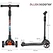 Allek Kick Scooter B02, Lean 'N Glide Scooter with Extra Wide PU Light-Up Wheels and 4 Adjustable Heights for Children from 3-12yrs (Black)