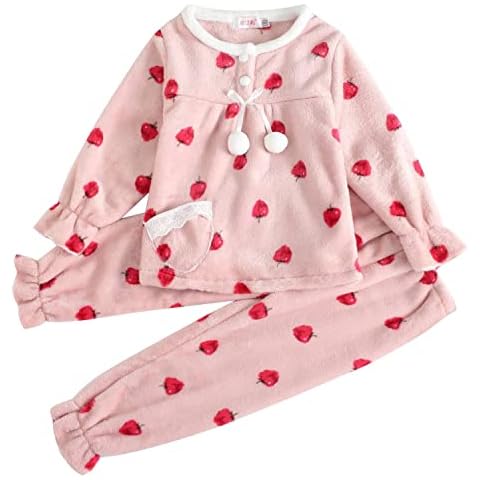 Frestepvie Pyjamas Set Baby Toddlers Kids Boys Girls Sleepwear Pants and Tops Longs Sleeves Print Cute for Hiver Autumne Cover