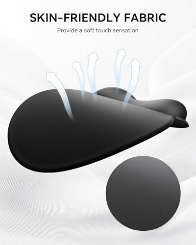 Image of Laborio Mouse Pad with Wrist Rest, Ergonomic Mouse Pads for Desk, Office Non-Slip Large Mousepad with Gel Wrist Support(Black, 10.6''L x 9''W)