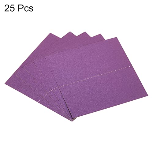 PATIKIL Table Name Place Cards,25Pcs 3.9 x 3.9inch Favor Decor Foldable Blank Card for Wedding Party Seating Place Cards Purple - Image 3