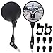 Retrovisores Motos Homologados 1Par Espejos Moto Universal, Espejo Retrovisores Giratorio de 360°con Soportes y Tornillos, Espejos Laterales para Motocicletas, Scooters, Ciclomotor, ATV/ MT0