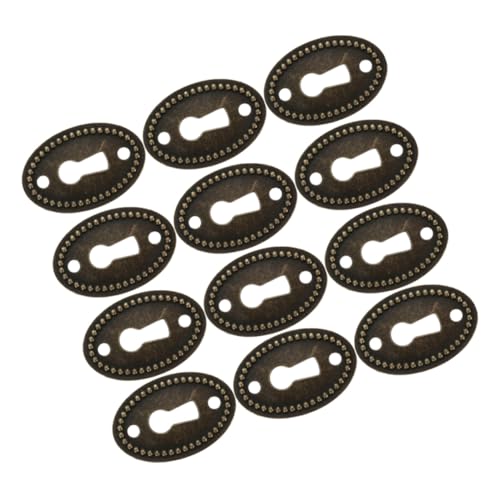 HONITANO 12 pezzi Copriforo Serratura Decorativo in di Placchetta Chiave Vintage per Mobili Cassettiere e Armadi Decorazione Antica Resistente