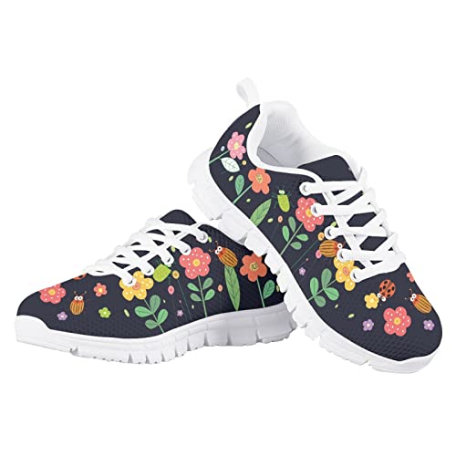 Yzaoxia Kids Tennis Shoes Girls Size 11-5 Breathable Athletic Shoes Lightweight Walking Sport Shoes4