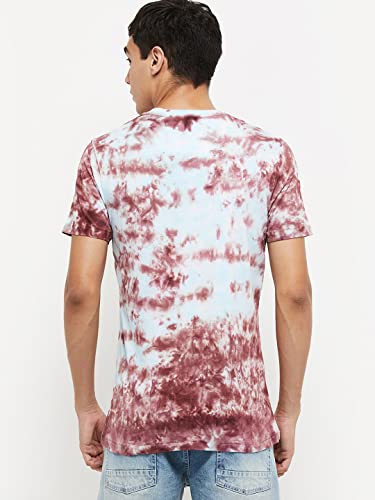 Image of Max Men Tie & Dye Printed Ultra Slim Fit T-Shirt