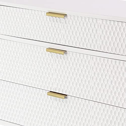 Deco 79 Chest, Engineered Wood Iron, White, 32" x 32" x 15"
