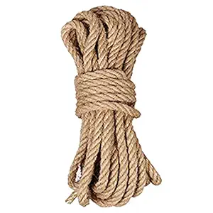EOS- BUILDING TRUST Strong String Craft Feet Natural Thick Jute Hemp Rope (10 mm) (10 FEET Length)