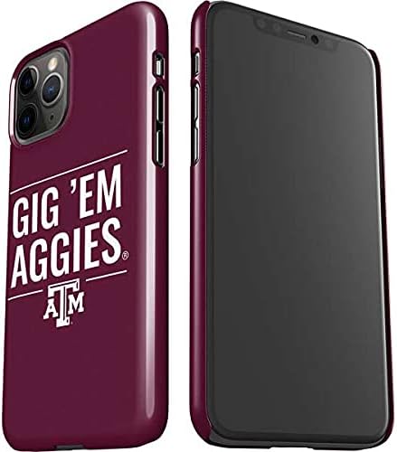 Skinit Lite Phone Case Compatible with iPhone 11 Pro - Officially Licensed Colleges Gig Em Aggies Design