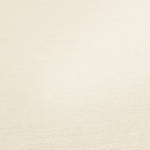 A.S. Création Plain Wallpaper Trendwall 2 Non-Woven Wallpaper 10.05 m x 0.53 m Creme Made in Germany 306891 30689-1 - Image 3