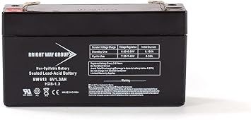 6V 1.3AH SLA Battery F1 Terminal Rechargeable Sealed Lead Acid 6-Volt Alarm Network Security Replacement
