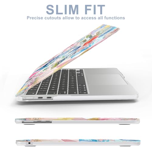Image of AKIT for MacBook Air 15 inch Case M5 M4 M3 M2 Chip 2026-2023, Sea Turtle | A3448 A3241 A3114 A2941,Funny Unique Pattern Hard Shell Laptop Case+Keyboard Cover+Screen Protector for MacBook Air 15 inch