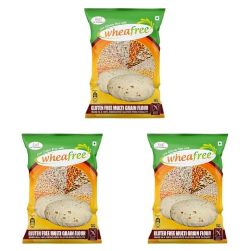 Image of Wheafree Multigrain Gluten Free Atta (5Kg) (Pack of 3) | Soya Free | Lactose Free | Easy to Digest | Suitable for Celiacs | Healthy and Tasty | Vegetarian