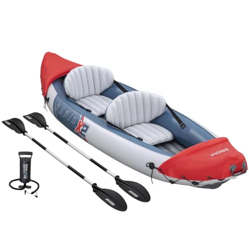 Caiaque Inflável Lite-Rapid X2, 2 Pessoas, 3,21m x 1m, 220kg, com 2 Remos e Bomba de Ar
