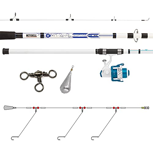 Mitchell Canne à pêche télescopique Neuron avec Moulinet pour pêche en mer de Style méditerranéen pour dorade, dorade, dorade, dorade, dorade, dorade,...