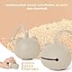 Norhogo Schnuller Silikon, BPA-freie Babybären-Schnullerhülle mit Sichere Aufbewahrung für Schnullerbox, Schnullerzubehör für Jungen und Mädchen Beige