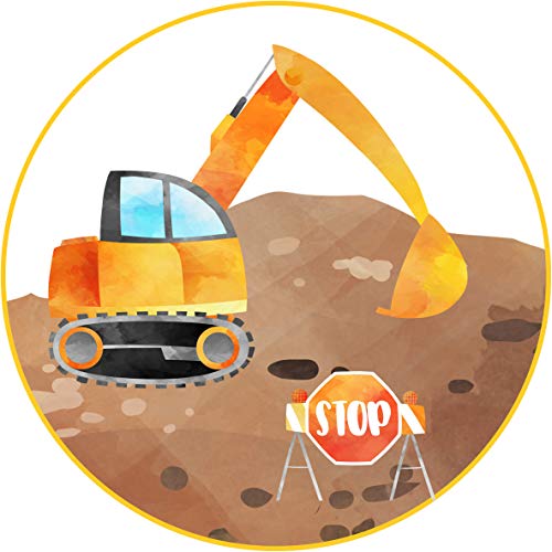 Essbarer Tortenaufleger Bagger // Tortenaufleger Baustelle // Tortendeko Geburtstag (Oblatenpapier) Cover