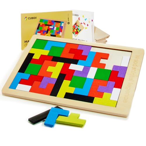 CUBIDI® Kreatives Montessori Tangram Puzzle | Fördert logisches Denken...