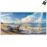Diamond Painting Playa 90x40 cm Punto de Cruz Kit Completo, Paisaje Pintura Diamante Adultos, Full Drill Pintar con Diamantes DIY Manualidades Adultos 5d Diamond Painting Kit, Decoracion Hogar yf380