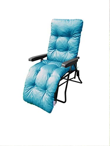 MyLayabout Plain Memory Foam Replacement Cushion For Garden Sun Lounger - Grey (CUSHION ONLY)