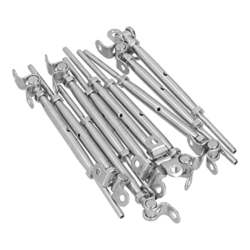 Kit de hardware para pasamanos de cables, juego de pasamanos de acero inoxidable resistente a la intemperie de alta resistencia para barandillas de escaleras para barandillas de cubierta(1/8)