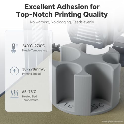Image of PETG 3D Printer Filament 1.75mm 2KG, Dimensional Accuracy + /- 0.02 mm, High Toughness & Impact Resistance PETG Filament Fits FDM 3D Printers, Brown