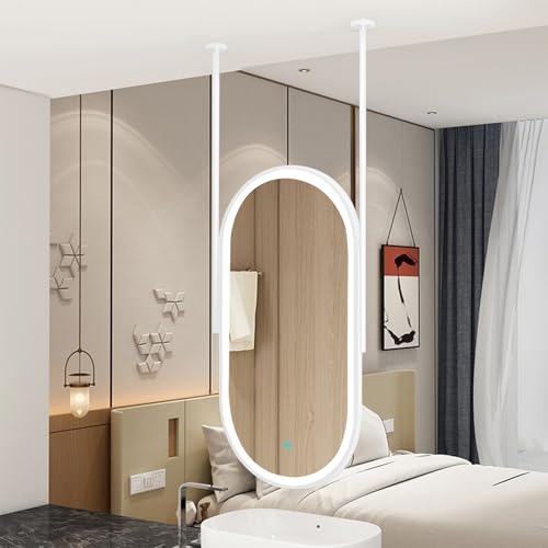 Miroir de salle de bain flottant LED pour optimiser les petits espaces - 7