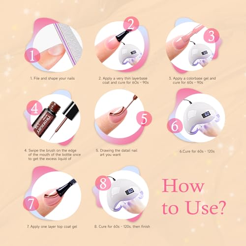 Gel de uñas TWOEIGHT set 12 colores 8ml miniatura 7