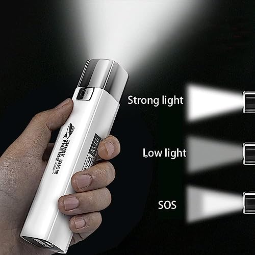Image of Invite Enterprise Mini Flashlight, USB Rechargeable Flashlights, Mobile Power Flashlight Built-in 1200mAh Battery Applicable to Night Reading Cycling Camping-Multicolor(Mobile Power Flashlight)