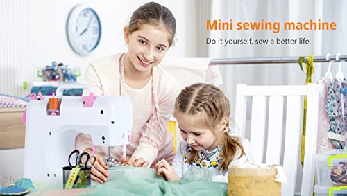 NANANARDOSO Mini Sewing Machine for Beginner, Portable Sewing Machine, 12 Built-in Stitches Small, Double Threads & Two Speed Multi-function... - Image 4