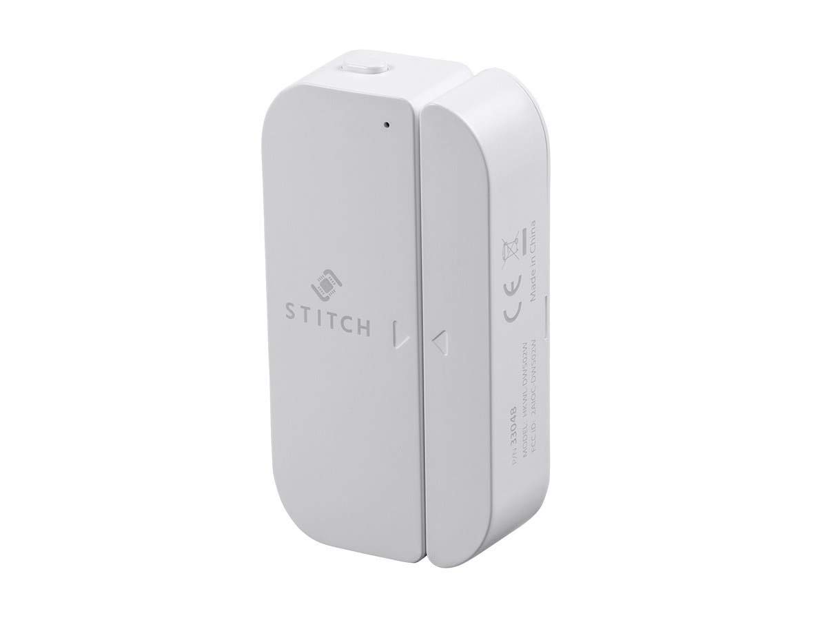 Monoprice Wireless Smart Door/Window Sensor - White | Compatible with Alexa and Google Assistant, No Hub Required - From STITCH Smart Home Collection 1
