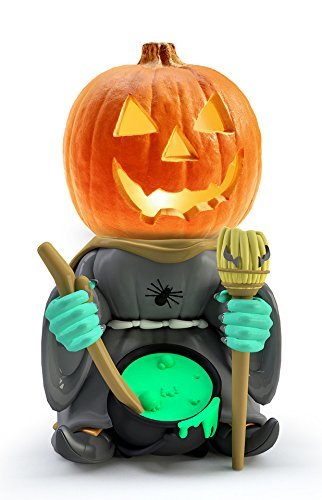 Indoor/Outdoor Halloween Decorations Witch Pumpkin Statue For Backyard, Lawn or Garden - Iconic, Hand Painted, Weatherproof, Creepy, Scary - Made Of Resin by 3B Global