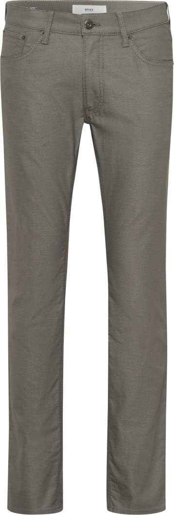BRAX Men's Style Chuck Five Pocket Trousers in Two Tone Look Casual Trousers, Olive, 44W x 36L