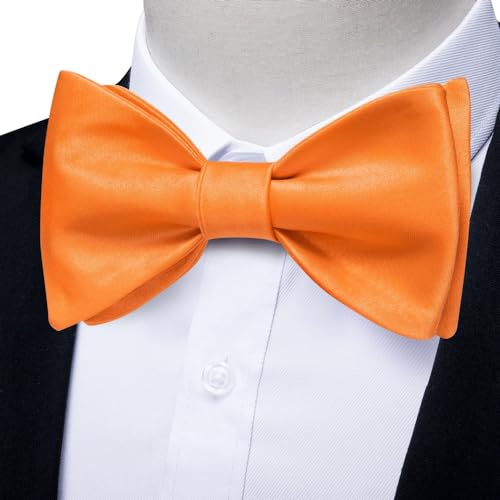 Corbata de moño de seda para boda y fiesta para hombre miniatura 2