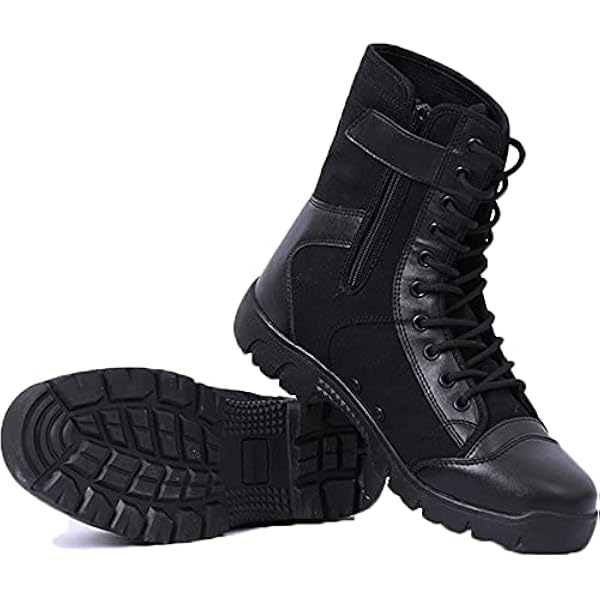 hongrenamz Vattentäta vandringskängor för män camping utomhus hög vandring backpacking bergsklättring skor- svart||EU43/US9