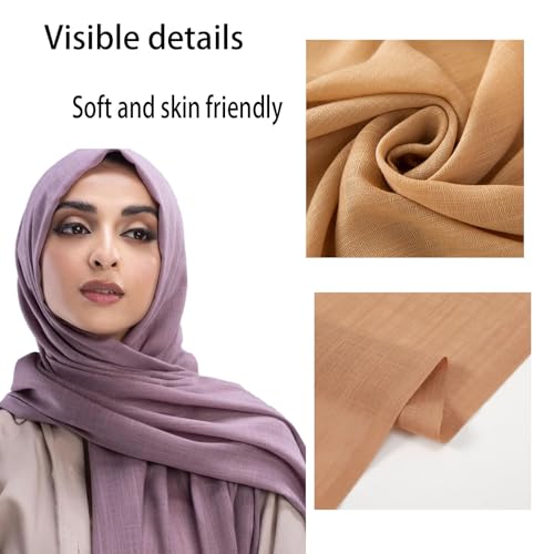Women's Summer Scarf Lightweight And Soft Bamboo Cotton Headscarf2
