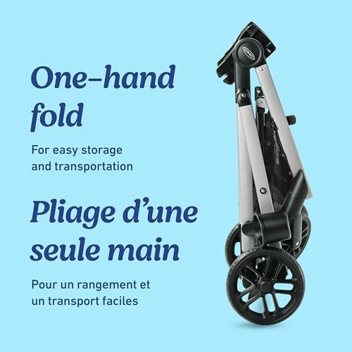Graco Modes Pramette Travel System, 3-in-1 Baby Stroller and Car Seat Combo with SnugRide SnugLock 35 Infant Car Seat, Rear-Facing from 1.8-16 kg (4-35 lb), Britton - 4